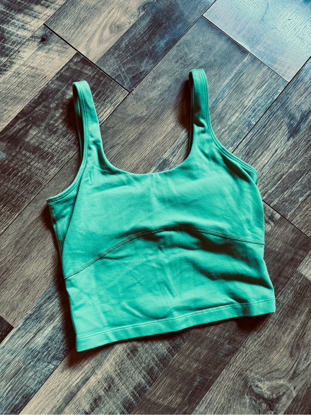 TNA Kelly Green Cropped Tank Top